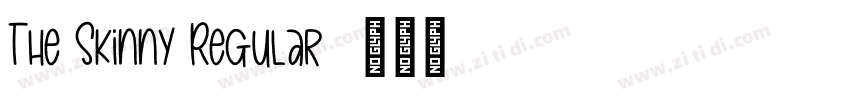 The Skinny Regular字体转换